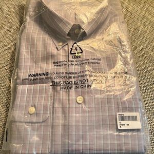 NWT Paul Frederick button-down shirt, size 17/35